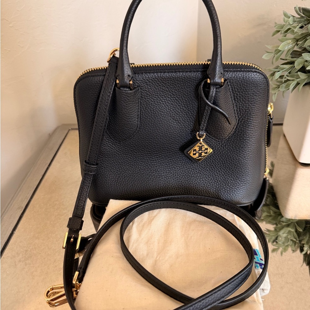 Authentic Tory Burch mini Swing leather satchel - Picture 2 of 11